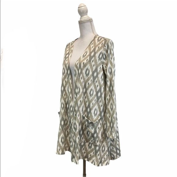 Lularoe Diamond Print Open Cardigan Medium - Picture 2 of 6